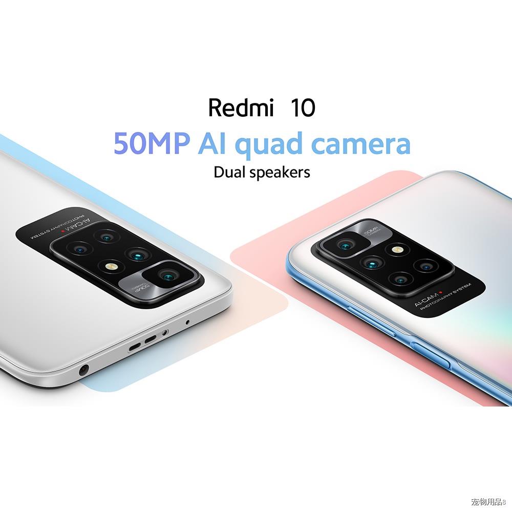 ▤✤Xiaomi Redmi 10 (4+64GB) สมาร์ทโฟน จอ90Hz 6.5" FHD+ DotDisplay ชิปเช็ต MediaTek Helio G88 | ประกันศูนย์ไทย 15 เดือน