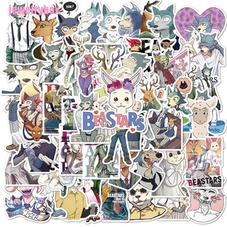 Jxbaby สติกเกอร์ ลายการ์ตูน Beastars Diy สําหรับติดตกแต่งตู้เย็น สเก็ตบอร์ด 50 ชิ้น