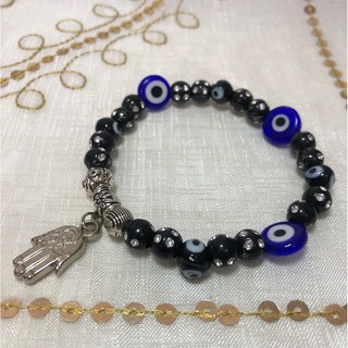 สร้อยข้อมือ Evil eye ดวงตาปีศาจ นำเข้าจากตุรกี แบบที่ 27 พร้อมจัดส่ง