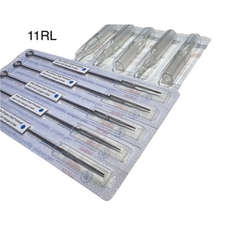 อุปกรณ์สัก สำหรับเดินเส้น 11Rl พร้อมปลายพลาสติก เข็ม5เล่มมปลาย5ชิ้น