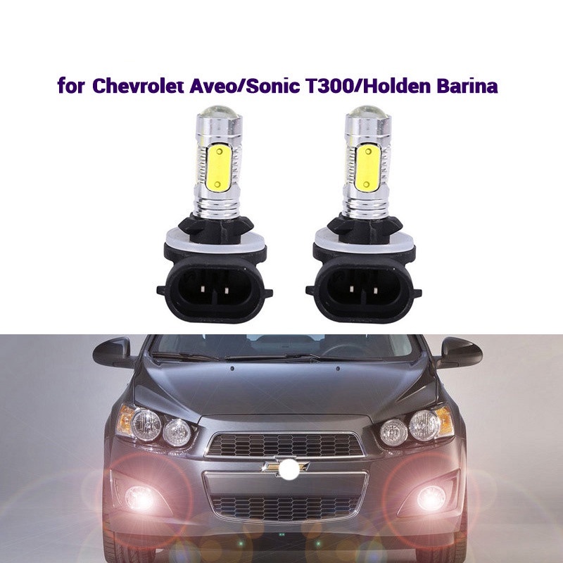 หลอดไฟตัดหมอกรถยนต์ LED 881 H27W/2 862 886 889 894 896 898 สําหรับ Chevrolet Aveo Sonic T300 Holden Barina 2012+ 2 ชิ้น
