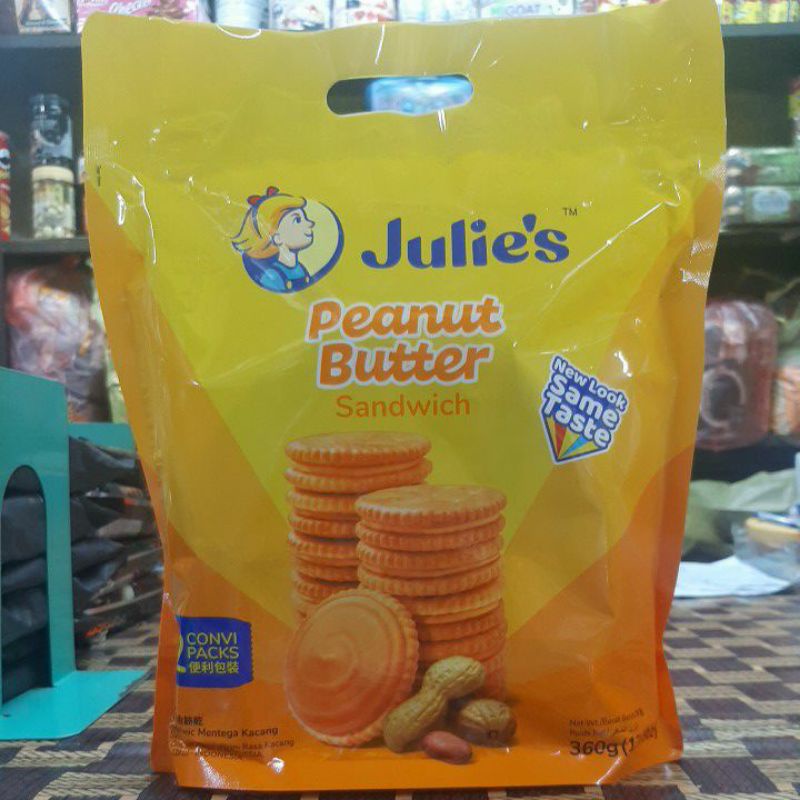 Julie'speanutbuttersแซนวิชสอดไส้เนยถั่ว360g.