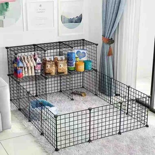 💥💥【พร้อมส่ง DOG FENCE】💥💥คอกกรงสัตว์เลี้ยงDIY ขนาด35x35ซม./แผ่น ตะแกรงซี่ห่าง4ซม. สำหรับสัตว์เลี้ยง สุนัข แมว กระต่าย