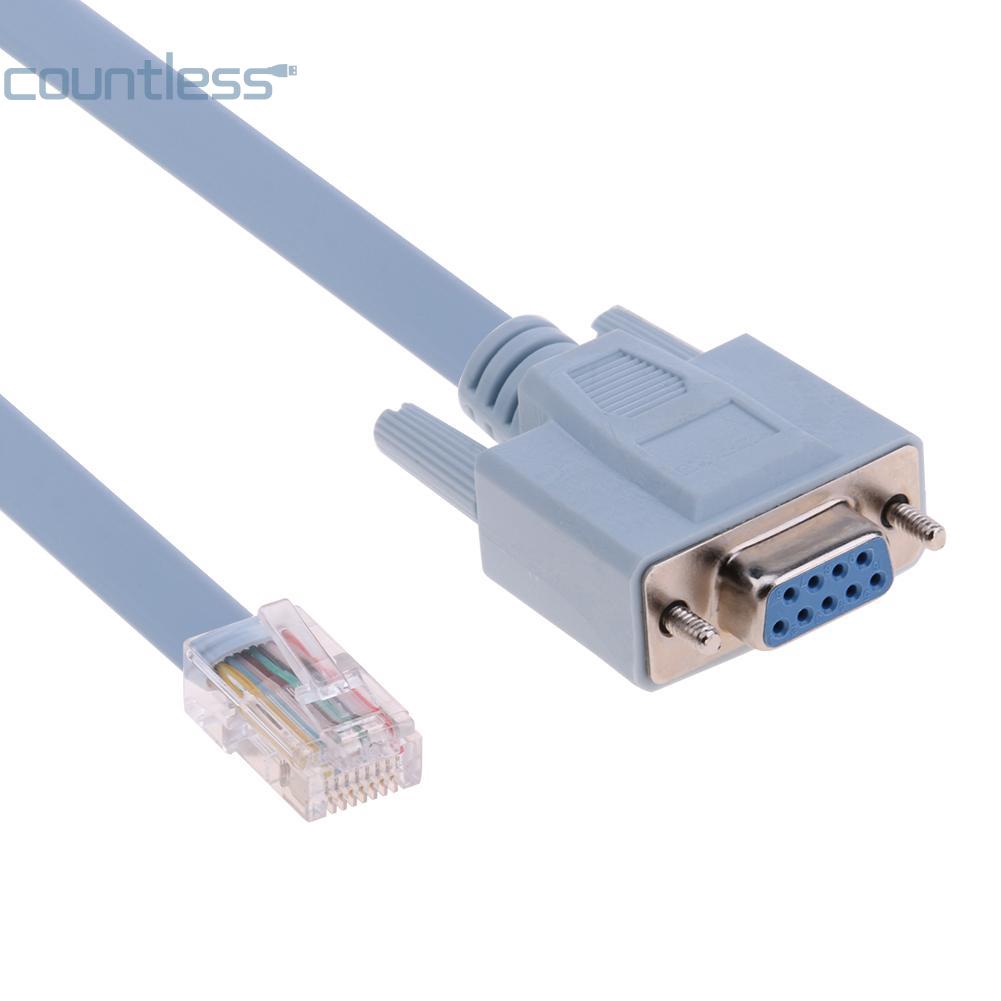 COU RJ45 Male to DB 9 Female 1.5 M Network Console Wire สำหรับ Cisco ...