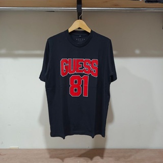 T-shirt  Guess เสื้อยืดพรีเมี่ยมพิมพ์ลายโลโก้S-5XL