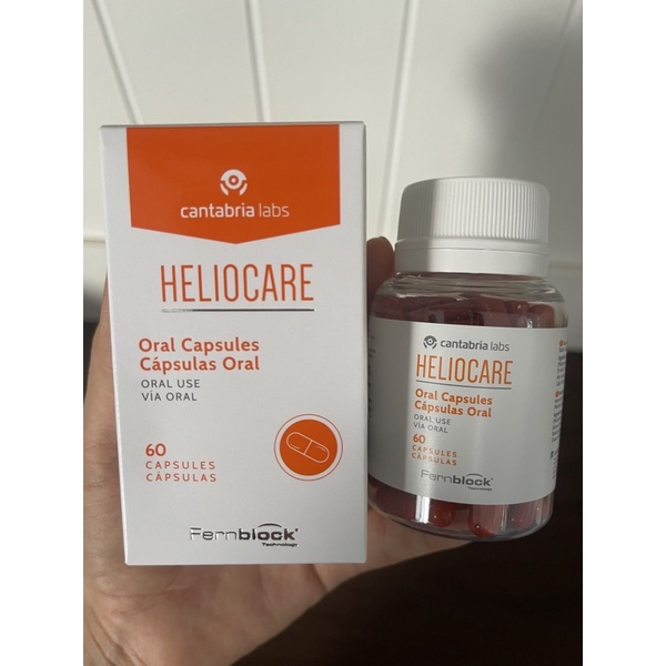 พร้อมส่ง (Exp:08/27) วิตามินกันแดด Heliocare Oral Capsules ขนาด 60 แคปซูล