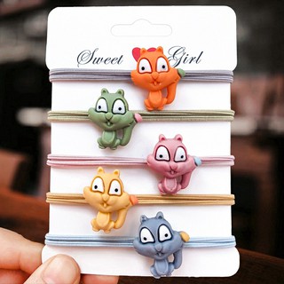 ยางรัดผม / ยางมัดผม ลาย กระรอก สุด cute