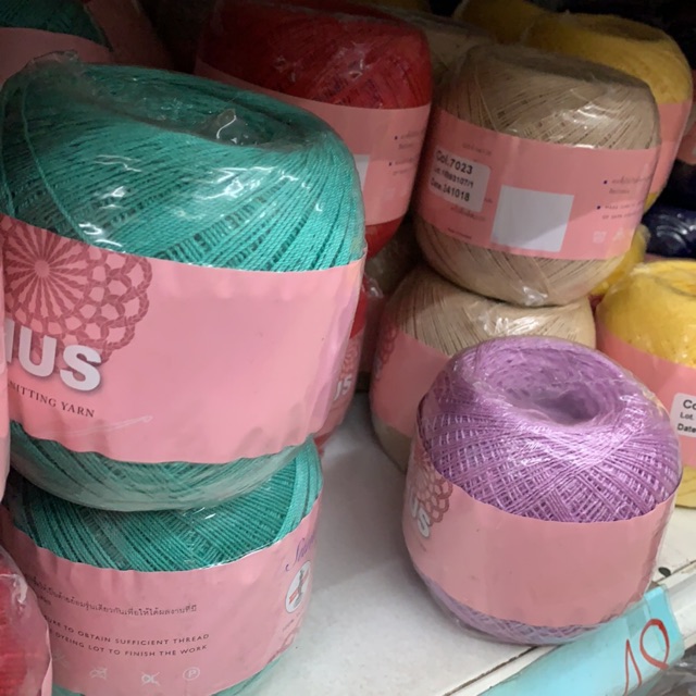 ด้ายถักซัมเมอร์วีนัส เบอร์ 20 เส้นใหญ่ (รวมสีที่ทางร้านมี) Venus