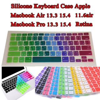 ซีลีโคนคีย์บอร์ดกันฝุ่น Crystal GuardMB Silicone Keyboard Case  MacBook pro 13.3 15.4 MacBook Air