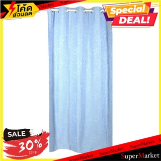 ผ้าม่าน EYELET HOME L&amp;S VANELLI UV 140X220 ซม. สีฟ้า ผ้าม่านประตู EYELET CURTAIN HOME L&amp;S VANELLI UV 140X220CM CYAN