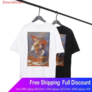 Swordsman เสื้อยืดกีฬา [พร้อมส่ง] เสื้อยืดแขนสั้นผ้าฝ้ายคุณภาพสูงลาย Fog Essentials Short sleeve T-shirts