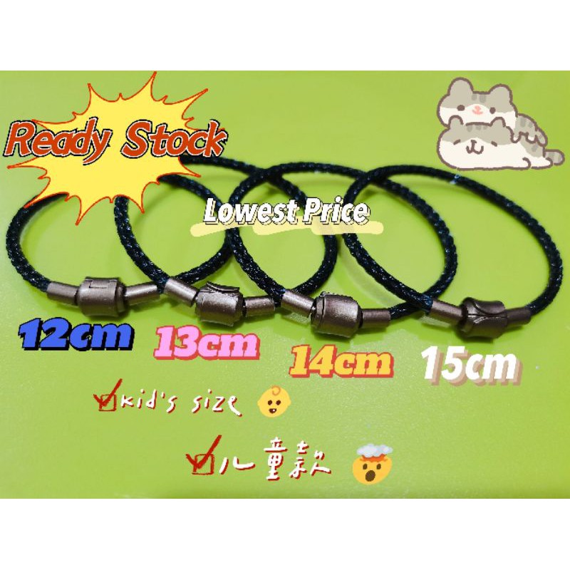 เด็กเหล็กกันน้ําเชือกลวด Charm สร้อยข้อมือกําไลข้อมือ Poh Kong 同款 儿童 钢丝手绳 多拉手链Gelang Tangan Pandora 