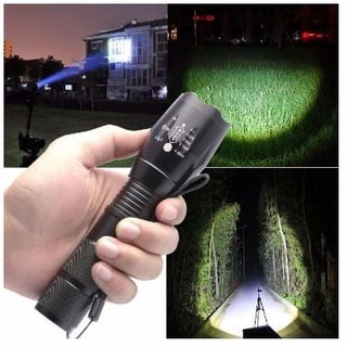 Turbo Light Ultrafire 2200Lm CREE XML T6 LED Zoomable Flashlight Torch 5 Modes เทอร์โบ ไลท์ ไฟฉาย แรงสูง ซูมได้ (1261)