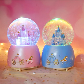 Snowball Music box กล่องดนตรีหิมะ คริสตัลบอล มีเสียงดนตรี แถมฟรี! ถ่าน AAA 3 ก้อน