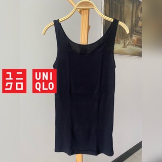 ★ UNIQLO ★ ยูนิโคล่ เสื้อแขนกุด ผ้าฝ้าย (L) สีดำ สีเทา