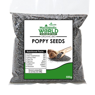 Organic/Bio Poppy Seeds | เมล็ดป๊อบปี้