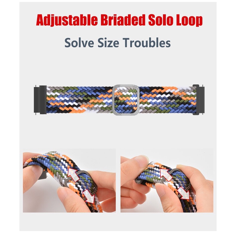 สายนาฬิกาข้อมือไนล่อน 22 มม. สําหรับ Realme Watch 2/Realme Watch 2 Pro Smart Watchband #8