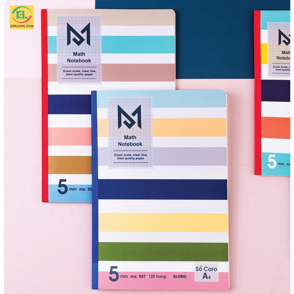 [หนังสีดํา] Knong A4 Math Notebook 200 หน้า; MS 988