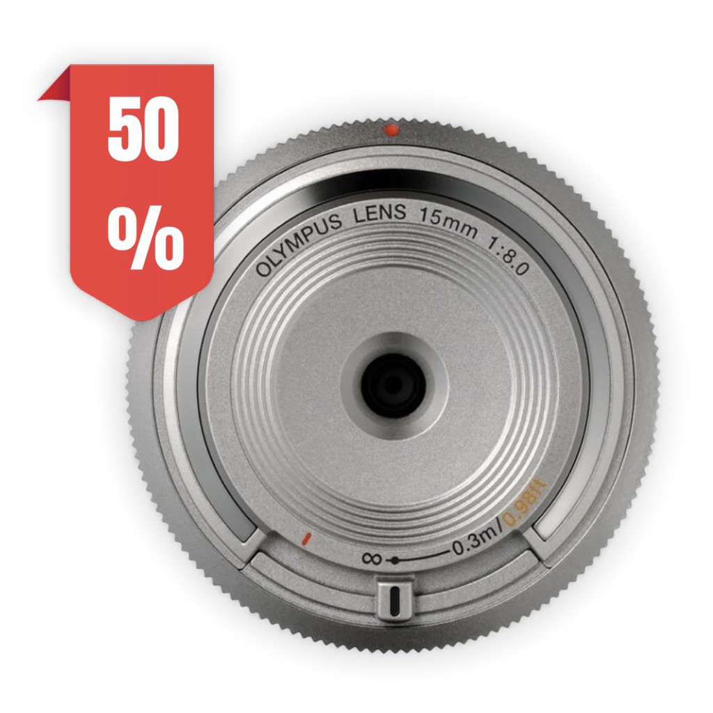 เลนส์ Olympus BCL-1580 15mm Body Cap Lens Silver 15 mm f8.0 - kc ...
