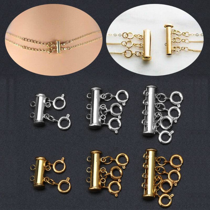 ✿INF✿ Multi Strand Clasps Lobster Clasp Necklace Magnetic Tube Lock Jewelry Connectors