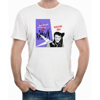 เสื้อยืดผ้าฝ้ายพิมพ์ลายขายดี หมวกยีน ลาย Vincent And The Caps Jean Bop Rock And Roll สําหรับเด็ก