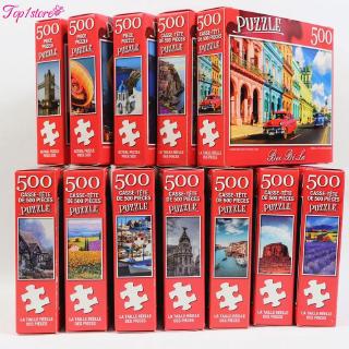 (cod) จิ๊กซอว์ตัวต่อ 500 ชิ้นของเล่นสําหรับเด็ก/ผู้ใหญ่ 1