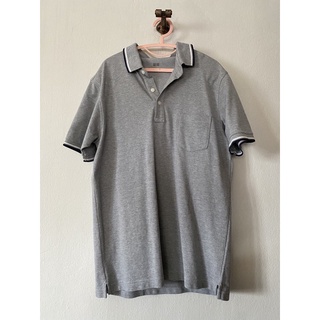 (polo uniqlo) size M สีเทา