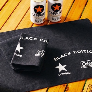 ผ้ากันเปื้อนColeman X Sapporo BLACK EDITION ผ้ากันเปื้อน ผ้าปูโต๊ะ