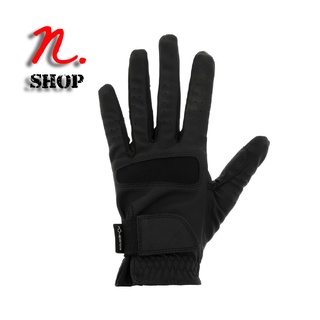 ถุงมือขี่ม้า สำหรับผู้หญิง FOUGANZA GRIPPY WOMENS HORSE RIDING GLOVES