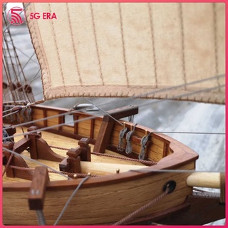  1/100 Handmade &amp; Vintage Sailing Boat Wooden Model Kit Sail Ship Model Toys for Kids Boys Girls