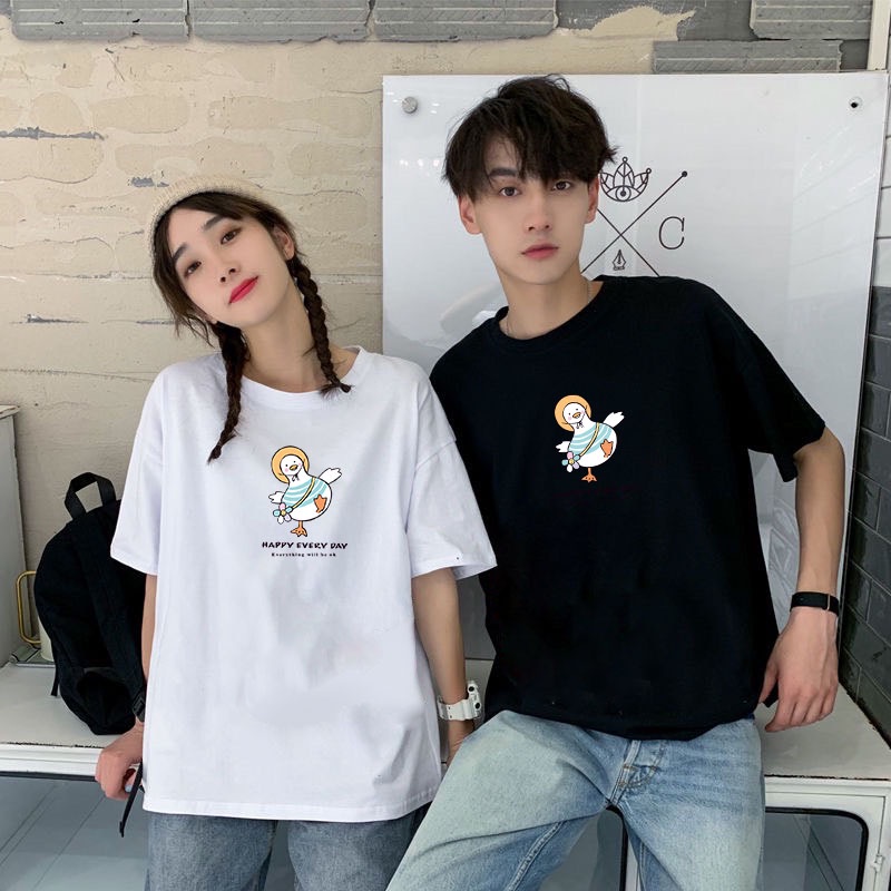 เสื้อทีเชิร์ตเสื้อยืดคอกลมแฟชั่นSportขาว-ดำ พร้อมส่ง T-476