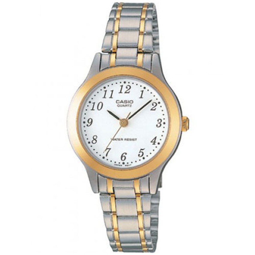 Casio นาฬิกาข้อมือผู้หญิง สายสแตนเลส รุ่น LTP-1128G-7BRDF-สีเงิน
