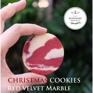 🍪คุ้กกี้เรดเวลเวท มาเบิ้ล🍪 Red Velvet Marble Cookies - CKE ***ขั้นต่ำ 5 ชิ้น สั่งจัดเบรค/สั่งจำนวนมาก/วางร้านกาแฟ ทักแ