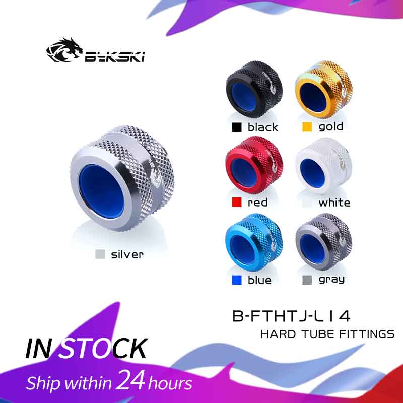 Bykski อุปกรณ์เชื่อมต่อท่อน้ําหล่อเย็น แบบแข็ง สําหรับ Od12 มม. 14 มม. 16 มม. G1/4
