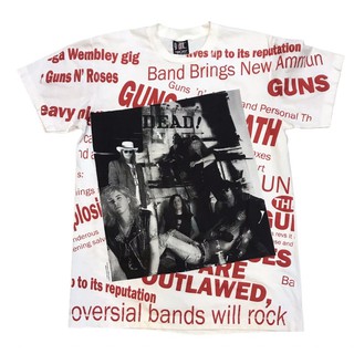 เสื้อวงวินเทจโอเวอร์ปริ่น OVP GUNS N’ ROSE 90’ Size L / XL