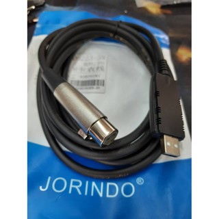 สาย USB เป็น XLR ความยาว 3 เมตร สามารถต่อกีต้า หรือไมค์กับคอมได้ สายหนาเส้นใหญ่ สัญญานดีมาก แข็งแรงทนทาน