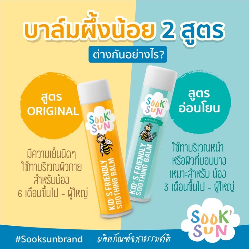 บาล์มผึ้งน้อยสุขสันต์ ทาหลังยุงหรือแมลงกัด ลดผดผื่นคัน บำรุงผิว ออร์แกนิค (สูตรoriginal) ลดคัน ลดบวมได้เร็ว ขนาด 5 ml