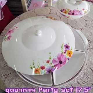 ชุดอาหาร Party set 17.5" ลายสวีทฟอร่า