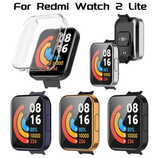 เคส Tpu นิ่ม ชุบ สําหรับ Redmi Watch 2 Lite ป้องกันหน้าจอ เคสแบบเต็ม สําหรับ Xiaomi Redmi Watch 2 Lite อุปกรณ์เสริม