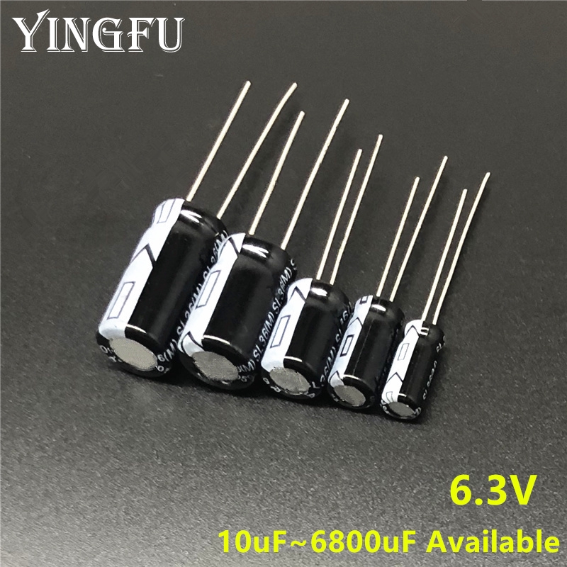 6.3V 10uF ~ 6800uF 47uF 100uF 220uF 330uF 470uF 820uF 1000uF 1500uF 1800uF 2200uF 3300uF 4700uF Elec
