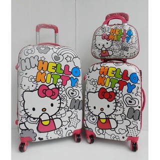 กระเป๋าเดินทางคิตตี้ Kitty  ล้อลากไฟเบอร์  เซ็ท 3 ใบ (SET 3 pcs)