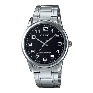 นาฬิกา รุ่น Casio นาฬิกาข้อมือ ผู้ชาย  สายสแตนเลส รุ่น MTP-V001D-1B ( Black/Silver )