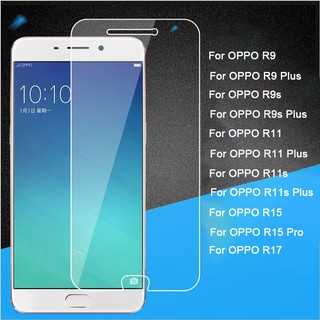 กระจกนิรภัยสําหรับ OPPO R7 R9 R11 R15 R17 R7s R9s R11s R15x RX17 Neo Plus Pro Realme 5 6S ฟิล์มกระจกนิรภัยโฟกัส