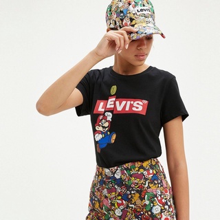 สไตล์ใหม่ เสื้อยืด Levis® X Super Mario™ Graphic T-Shirt คอกลม