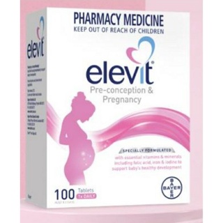 Elevit ของแท้ ‼️ พร้อมส่ง ‼️วิตามินเตรียมตั้งครรภ์ กล่องละ 10 แผง/แบ่งขายเป็นแผงๆละ10เม็ด 🚩หมดอายุ 08/2024