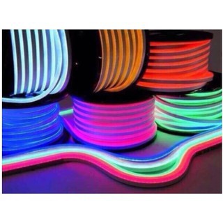 LED Neon Flex ไฟนีออนเฟล็กซ์ 220v กันน้ำสามารถใช้กับไฟบ้านได้(ต้องซื้อปลั๊กเเยก)