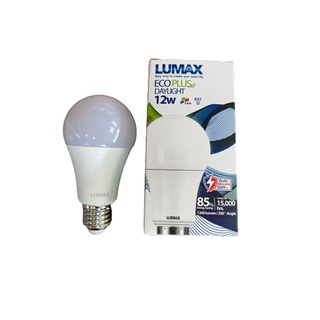 Lumax L&amp;E LED Bulb A60 หลอดไฟบ้าน E27 12W  แสงเหลือง วอร์มไวท์ / แสงขาว เดย์ไลท์