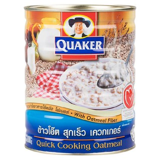 เควกเกอร์ ข้าวโอ๊ต สุกเร็ว 800กรัม Quaker Quick-Cooked Oats ให้คุณค่าด้านพลังงานจากข้าวโอ๊ตธัญพืช 100% ดูแลสุขภาพคุณ