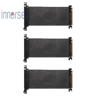 [Innerset] Pcie 3.0 16X สายเคเบิ้ลต่อขยาย 90 องศา Pci-E 16X ถึง 16X การ์ดยืดหยุ่น