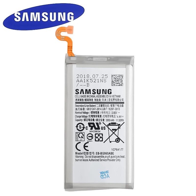 EB-BG960ABE Samsungเปลี่ยนแบตเตอรี่โทรศัพท์สำหรับGalaxy S9 G9600 SM-G960F SM-G960 G960F G960แบตเตอรี